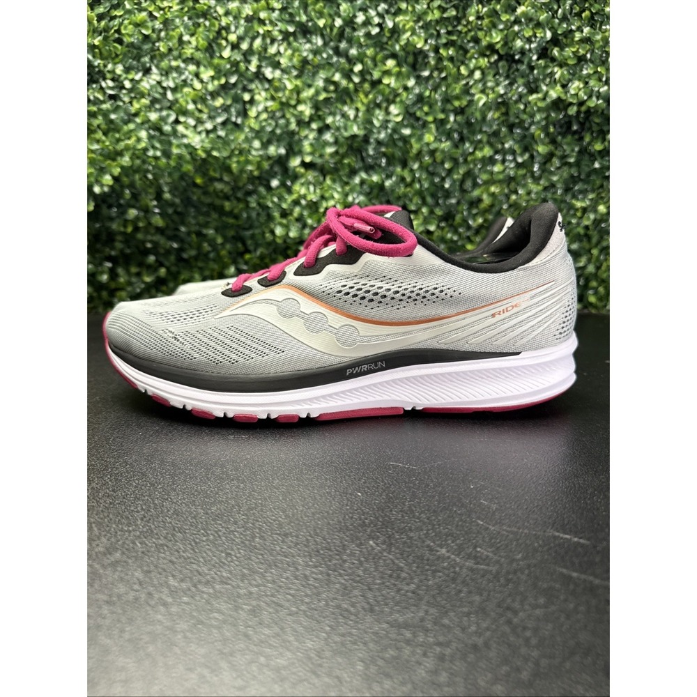 Saucony Womens Ride 14 Shoes Size 11 S10650-55 Gray Running Sneakers